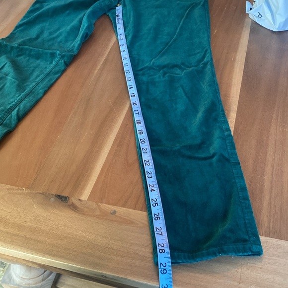 Lauren - Ralph Lauren Green Velvet Pants - Size 4 - Picture 6 of 6